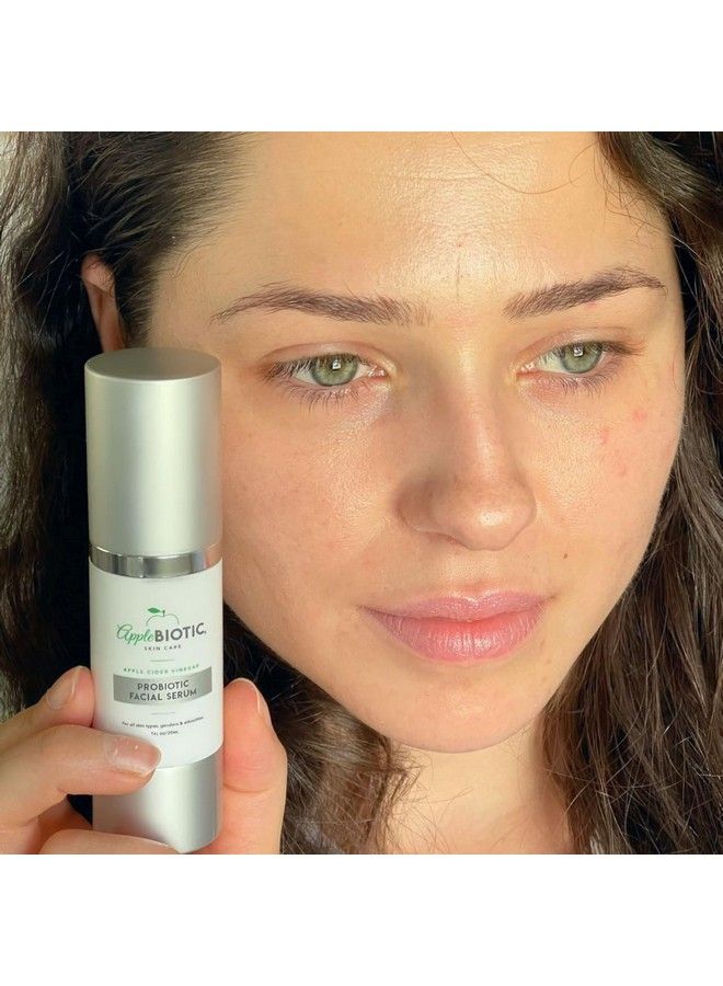 AppleBiotic Apple Cider Vinegar Facial Serum With Hyaluronic Acid For All Skin Types Moisturizing Antioxidant Day And Night Face Hydration (1 Oz) (Pkg May Vary) - Image 4