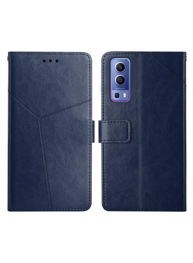 إيروريكس جراب لهاتف vivo Y72 5G Y Stitched أفقيًا مصنوع من الجلد - Image 1