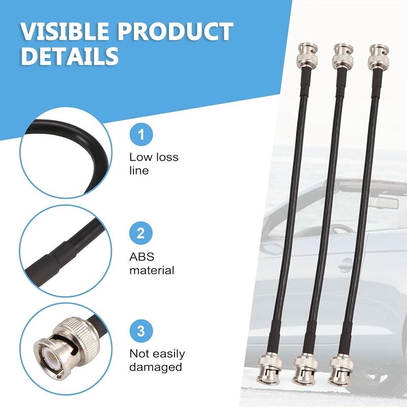RG58 BNC Male to Male Crimp Coaxial Jumper Cable 0 2M Oscilloscope Signal Wire - Image 5