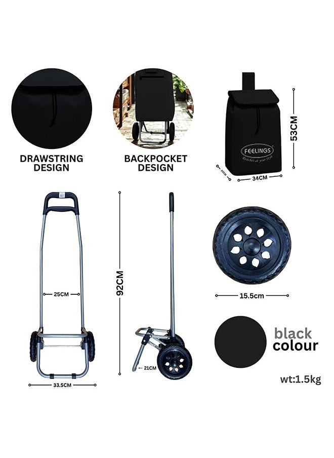 Feelings Feelings Shopping Trolley  - Black  - Image 2