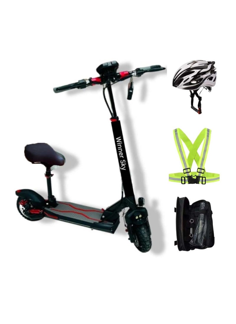 Winner Sky E10 Electric Scooter 1200W High-Performance Ride with Sleek Black Design  - Image 1