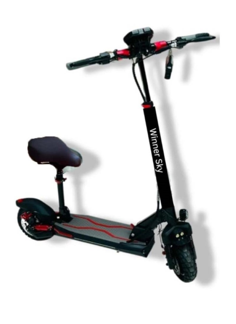 Winner Sky E10 Electric Scooter 1200W High-Performance Ride with Sleek Black Design  - Image 2