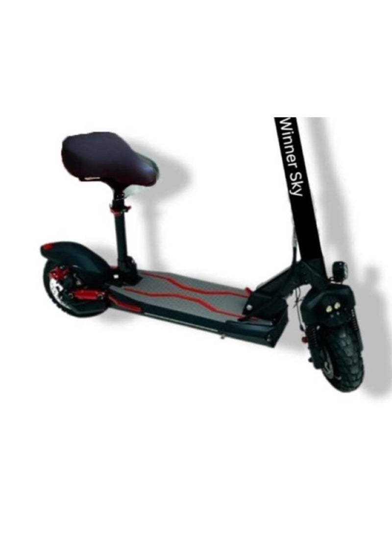 Winner Sky E10 Electric Scooter 1200W High-Performance Ride with Sleek Black Design  - Image 4