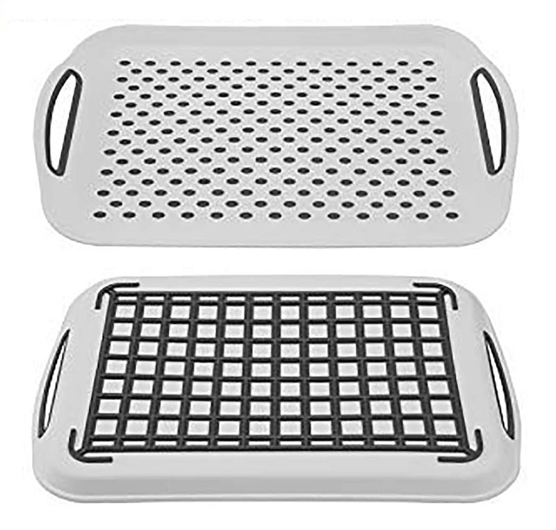 Ahyuan Collapsible Dish Drying Rack Portable Dinnerware Drainer Organizer for Kitchen RV Campers Travel Trailers Space Saving Kitchen Storage Rack Tray (with Drainboard) - Image 5