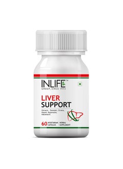 Inlife INLIFE Liver Support Supplement with Ayurvedic Herbs | Tamalaki, Citraka, Rajamasha, Kasanai, Kakamachi | Supports Healthy Liver Function for Men & Women - 60 Vegetarian Capsules  - Image 1