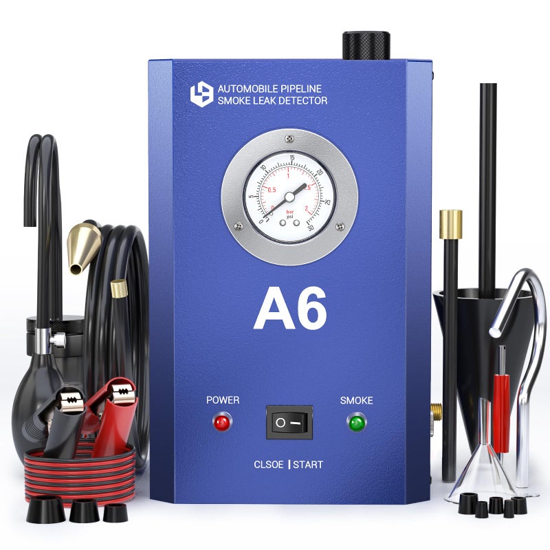 KOLSOL Automotive Smoke Leak Detector with Pressure Gauge Smoke Machine Builtin Air Pump DC12V Car Smoke Detector Test Leak in Vehicle Pipe Systems for Cars Motorcycles Snowmobiles ATV Boats - Image 3