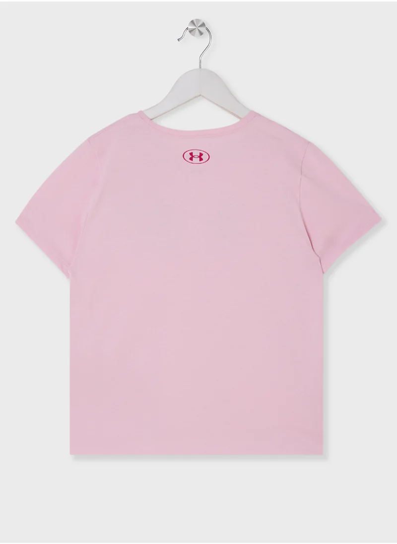 UNDER ARMOUR Youth Big Logo Fill T-Shirt