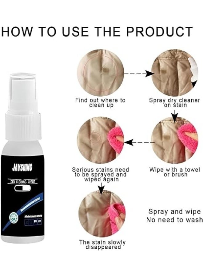 Multi Purpose Stain Remover Spray Deep Cleaning Powerful Cleaner for Clothes Fabrics Shoes Furniture and Electrical Appliances Removes Sweat Oil Dirt Stains Restores Original Surface Appearance Easily - Image 3