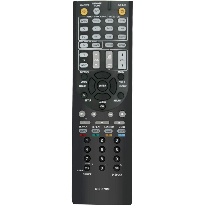 PERFASCIN RC-879M RC879M Replacement Remote Control Compatible with Onkyo AV Receiver TX-NR535 TX-SR333 HT-R393 HT-S3700 TXNR535 TXSR333 HTR393 HTS3700 - Image 1