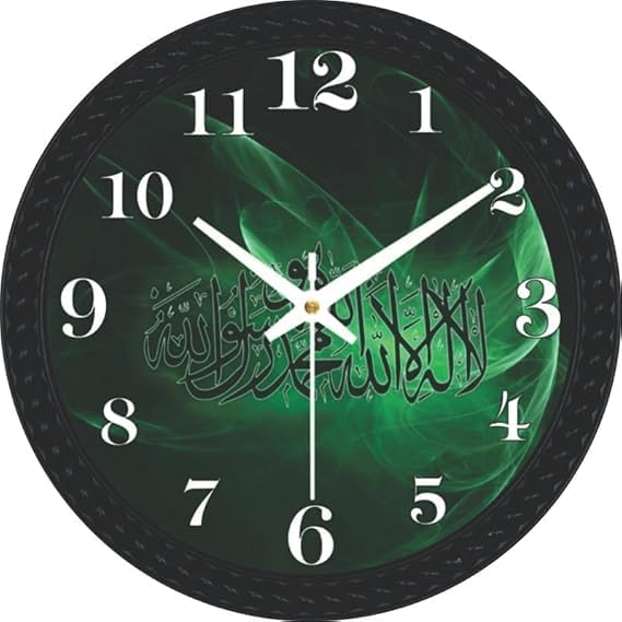 VOMI Wall Clock for Home Decorative Kalma Design Printed Wall Clock with Analog Battery Silent Movement Wall Clock for Living RoomKitchenBedroomOffice School Kalma