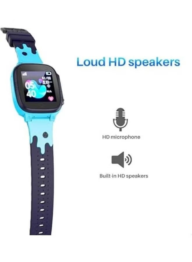 نابي Waterproof Z4 Kids Smart Watch | 2-Way Voice Call, SOS Safety, GPS-Style Location Support, Room/Class Mode, HD Touchscreen, Long Battery Life, Perfect Birthday Gift for Boys & Girls - Image 3