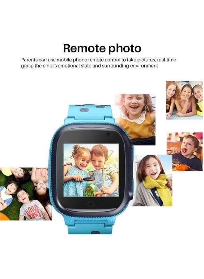 نابي Waterproof Z4 Kids Smart Watch | 2-Way Voice Call, SOS Safety, GPS-Style Location Support, Room/Class Mode, HD Touchscreen, Long Battery Life, Perfect Birthday Gift for Boys & Girls - Image 2
