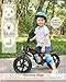 KRIDDO Kids Balance Bike for 25 Years with Front Light Upgraded Stable Tires Upgraded Bearing for Smooth and Stable Riding Front and Rear Fenders Adjustable Seat Black - Image 4