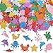 JULBEAR 300 Pieces Glitter Sea Animal Foam Stickers Colorful Ocean Sea Fish Foam Stickers Bulk SelfAdhesive for Arts Crafts Ocean Theme Party Favors Decoration Home DIY Supplies - Image 2