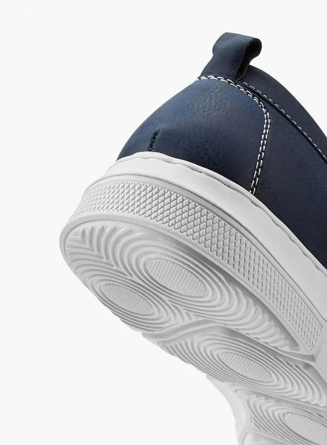 LBL by Shoexpress NAVY Solid Slip-On Loafers With Pull Tabs for Men | Best Price UAE