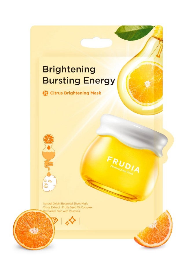 فروديا قناع فروديا ويلكوس لتنقية البشرة بالحمضيات | قناع فيتامين سي للوجه مع خلاصة قشر اليوسفي، وفيتامين سي نباتي، وميلا-زيرو | قناع كوري للعناية بالبشرة | قناع فيتامين سي للبقع الداكنة (عبوة من ١٠ قطع) - Image 1