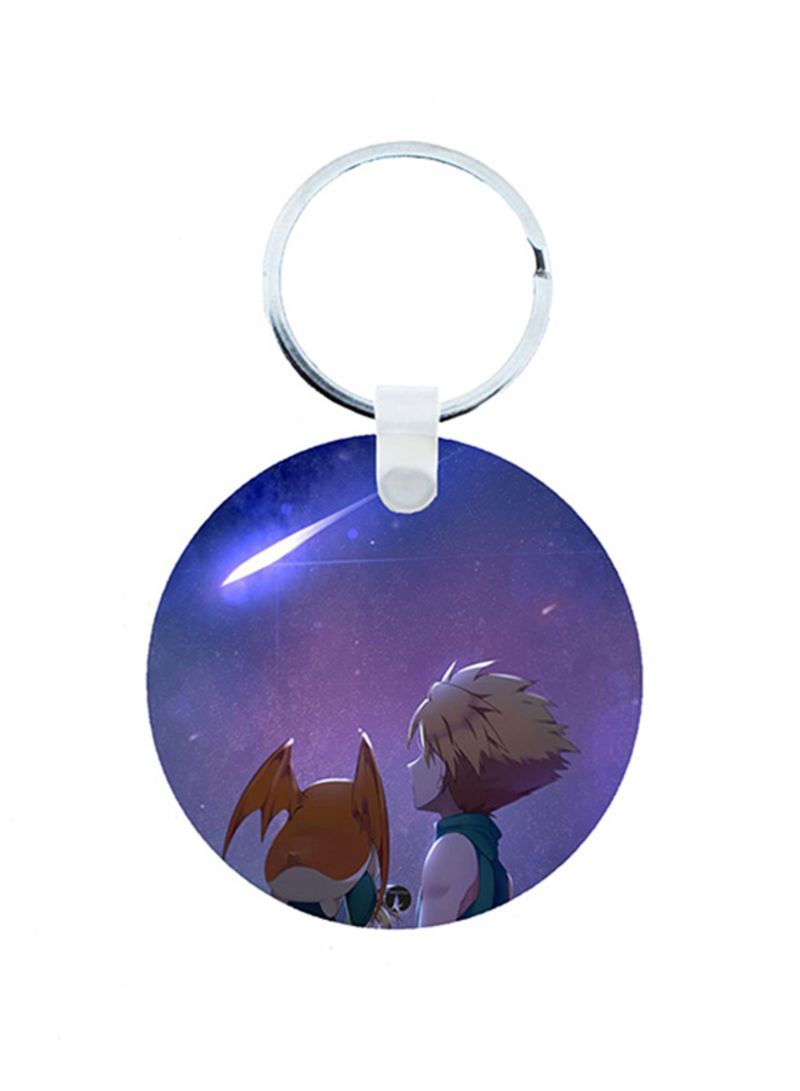 RKN Digimon Anime Wooden Keychain