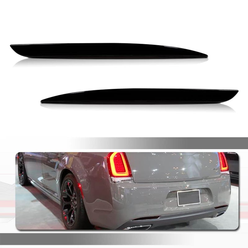 Tonsya 3 IN 1 LED Red Led Bumper Reflector Compatible With 20152018 Chrysler 300 Tail cover Turn Signal Brake Stop Rear Fog Housing 68213445AB 68213444AB CH1184104N CH1185104N