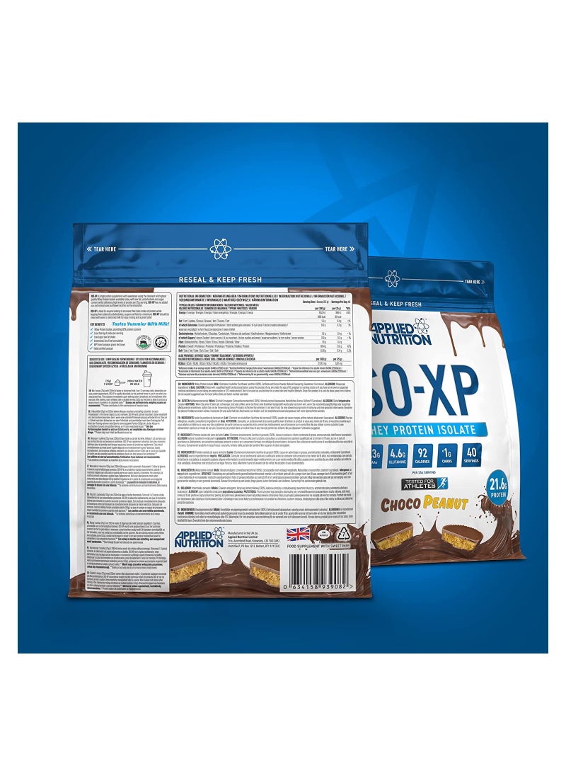 Applied Nutrition - Iso Xp Whey Isolate - Whey Protein Isolate Powder, Iso-Xp Funky Yummy Flavours (1Kg - 40 Servings) (Choco Coco) - Image 1