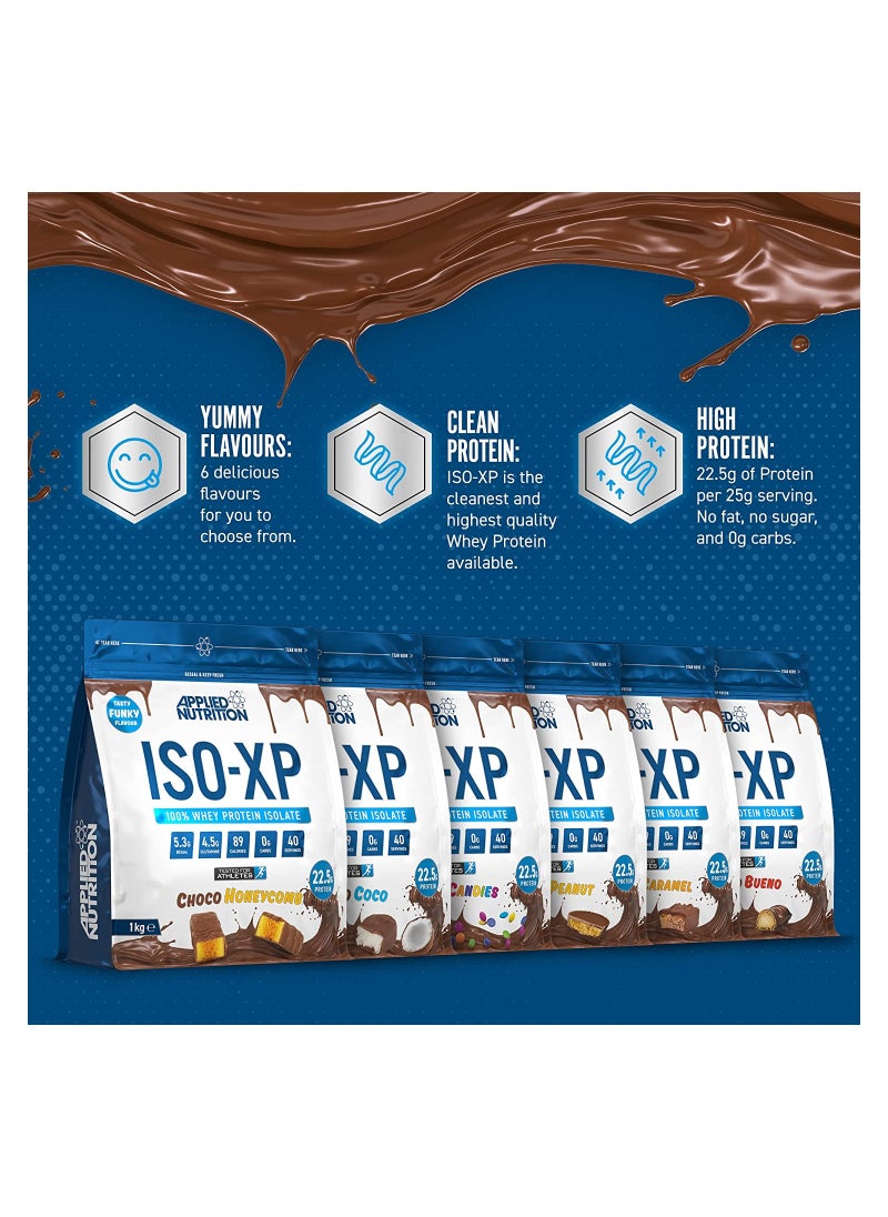 Applied Nutrition - Iso Xp Whey Isolate - Whey Protein Isolate Powder, Iso-Xp Funky Yummy Flavours (1Kg - 40 Servings) (Choco Coco) - Image 1