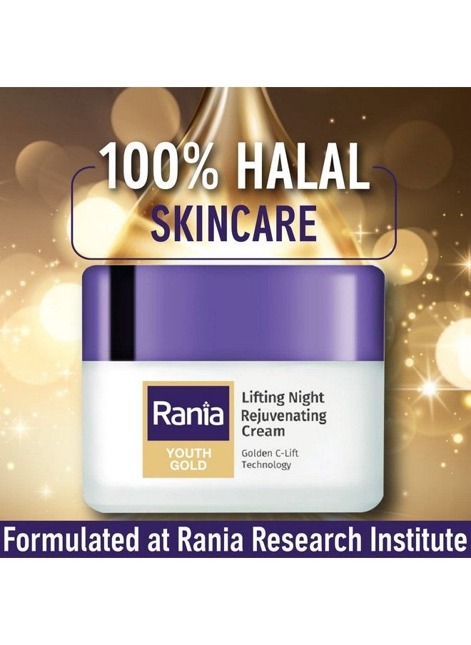Rania Youth Gold Lifting Night Rejuvenating Cream With Vitamin C 45G  - Image 4