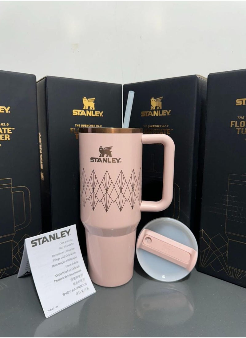 Stanley - Stanley Quencher H2.0 FlowState Stainless Steel Vacuum Insulated Tumbler with Lid and Straw for Water, lced Tea or Coffee, Smoothie and More, 40 oz - Image 1