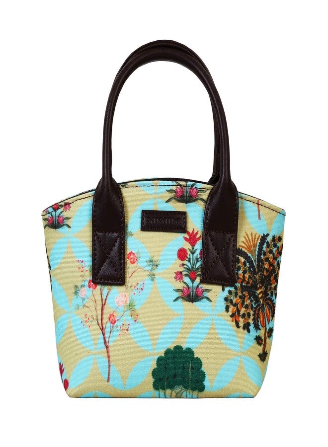 Fatfatiya Garden Design Mini Handbag, Small Travelling Bag for Ladies - Image 1