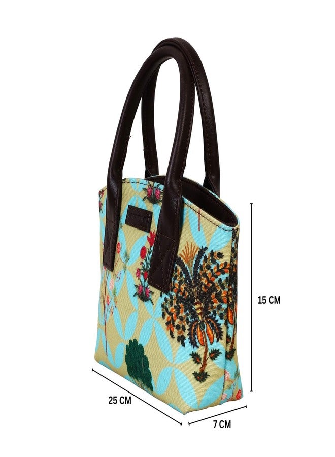 Fatfatiya Garden Design Mini Handbag, Small Travelling Bag for Ladies - Image 3