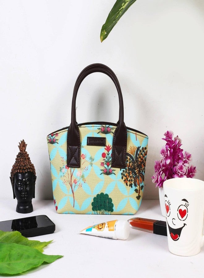 Fatfatiya Garden Design Mini Handbag, Small Travelling Bag for Ladies - Image 5