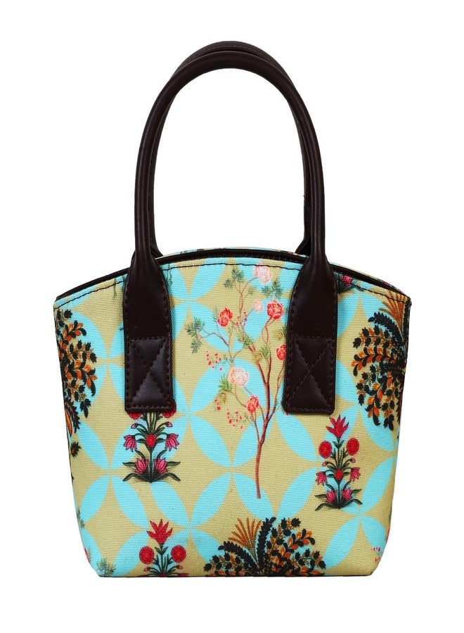 Fatfatiya Garden Design Mini Handbag, Small Travelling Bag for Ladies - Image 2