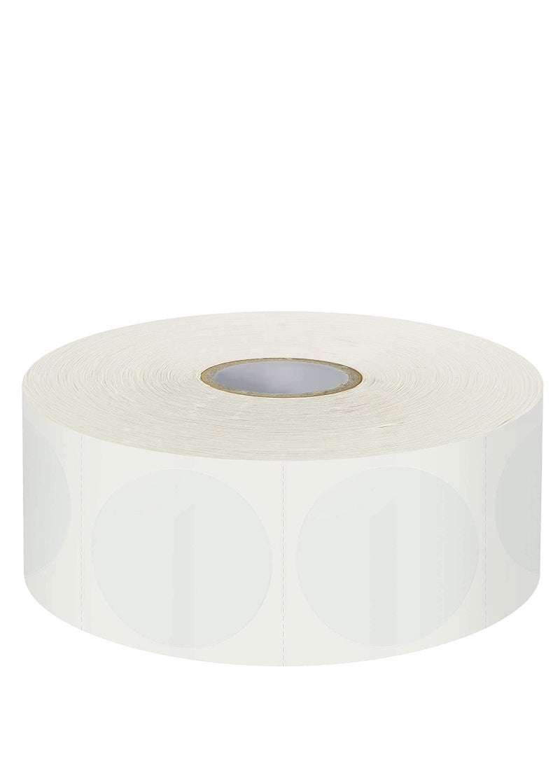 Premify 500Pcs Clear Seal Labels 3.8cm/1.5in, Clear Retail Package, Round Seal Labels, Clear Self Adhesive Stickers, Round Transparent Envelope Sealing Stickers, Transparent Wafers Seal | Clear Circle Labels - Image 1