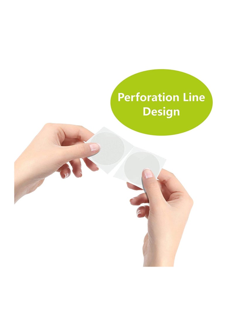 Premify 500Pcs Clear Seal Labels 3.8cm/1.5in, Clear Retail Package, Round Seal Labels, Clear Self Adhesive Stickers, Round Transparent Envelope Sealing Stickers, Transparent Wafers Seal | Clear Circle Labels - Image 3