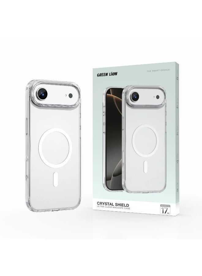 GREEN LION iPhone 17 AirCrystal Shield Ultra Clear MagSafe Case / Anti Scratch / Camera Protection / Comfortable Grip / Drop Protection - Clear - Image 3