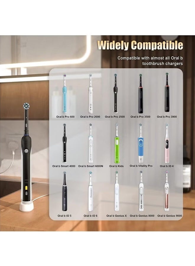 اتش واي لشاحن فرشاة الأسنان الكهربائية من Oral B من النوع 3757 شواحن لشواحن Oral B Pro 1 650 Pro 2 2500 Pro 3 3500 Smart 4 6 iO 4 5 6 Kids Vitality Genius X 8000 محول شحن فرش الأسنان UK Plug - Image 2