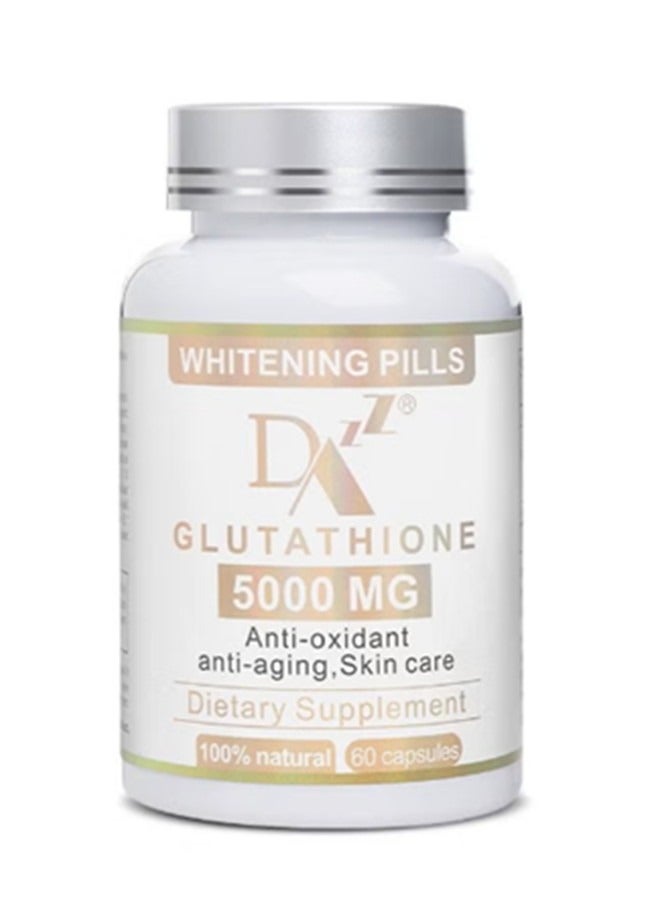DAZZEL Glutathione Whitening Pills - 60 Capsules 5000mg - Image 1