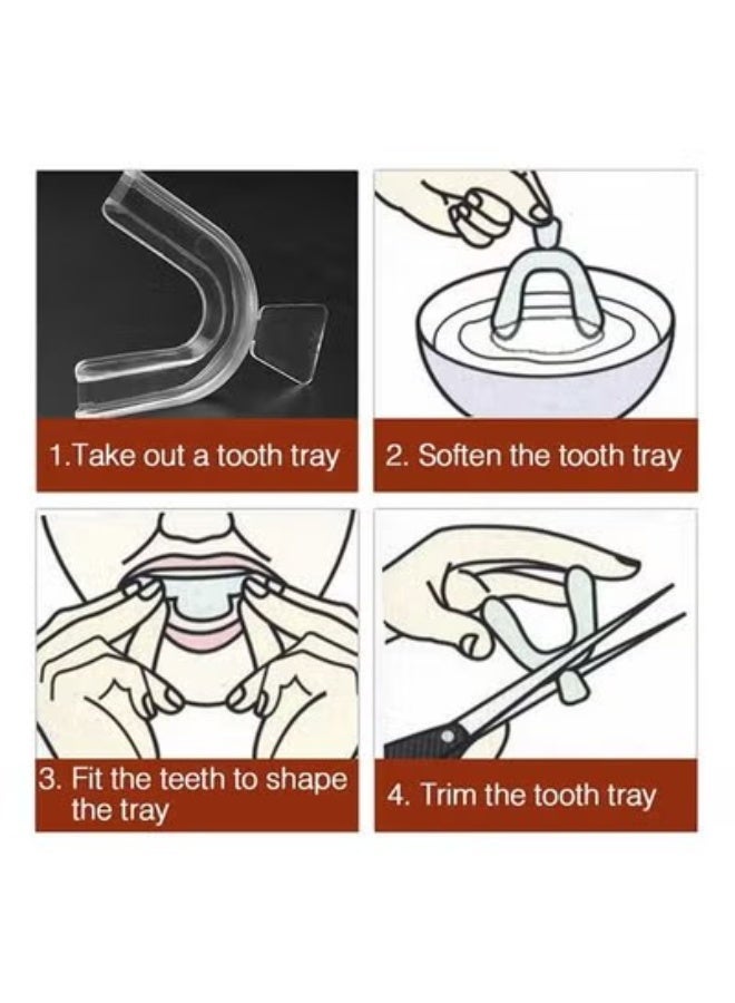 JS 4pcs Mouth Guard for Grinding Teeth, Moldable Dental Night Guard and Clenching Teeth Bruxism, Dental Guard at Home Kit ,Prevent Grinding of Teethbraces - Image 4