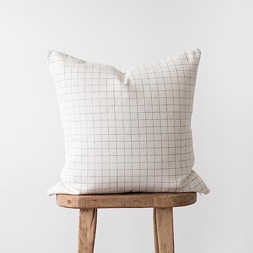 Woven Nook - Modern & Luxurious 22" x 22" Decorative Boho Throw Pillow Covers - Durable Quality & Machine Washable - 100% Cotton Canvas - Wells Set - 4 Pack (22x22) - Image 5