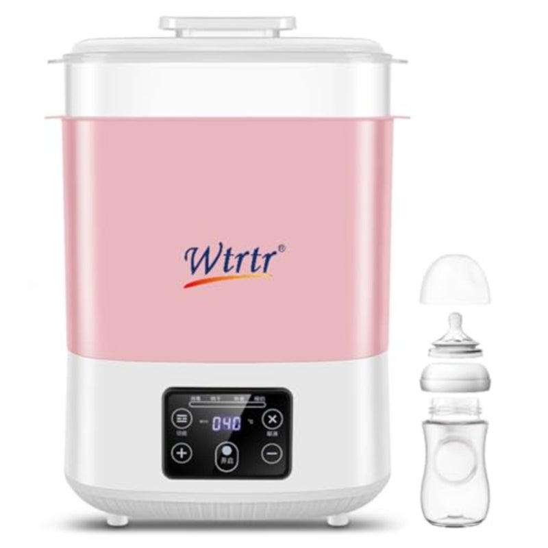 معقم زجاجات الأطفال من شركة Wtrtr، مطهر معقم زجاجات الأطفال بالبخار لزجاجات الأطفال واللهايات ومضخات الثدي بسعة كبيرة و99.99، سعة كبيرة - Image 1