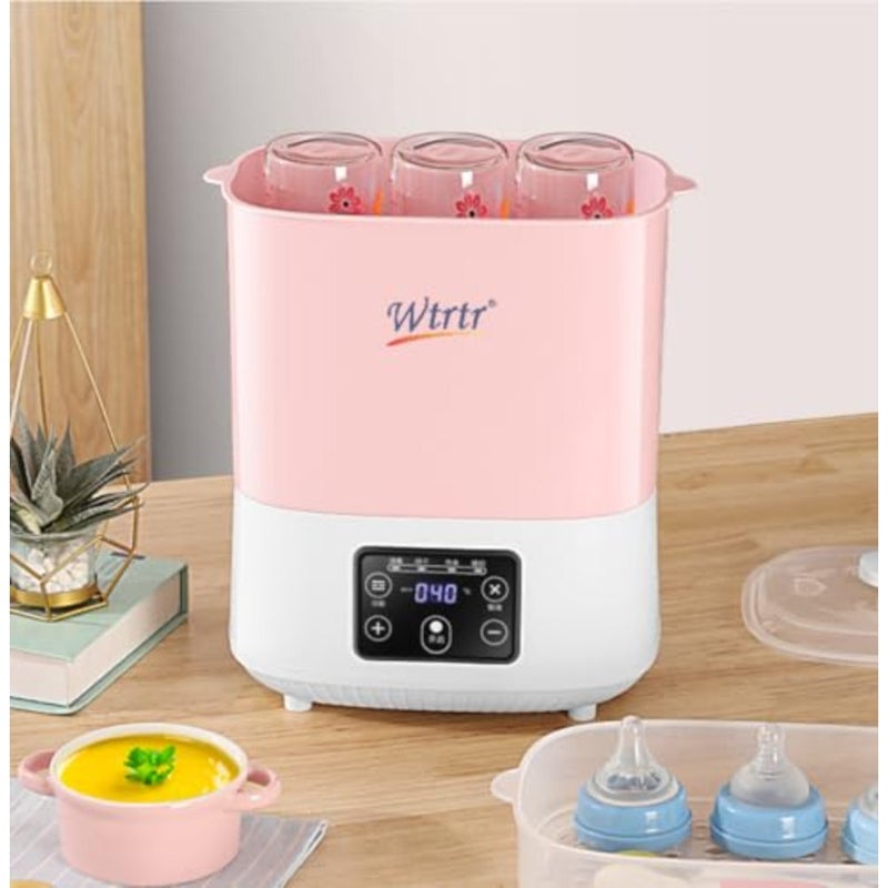 معقم زجاجات الأطفال من شركة Wtrtr، مطهر معقم زجاجات الأطفال بالبخار لزجاجات الأطفال واللهايات ومضخات الثدي بسعة كبيرة و99.99، سعة كبيرة - Image 3