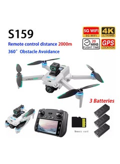 Generic S159 GPS Drone 8K Dual Camera, 5G WiFi FPV, Obstacle Avoidance, Screen Remote, 360° Flight, Battery Display  - Image 2