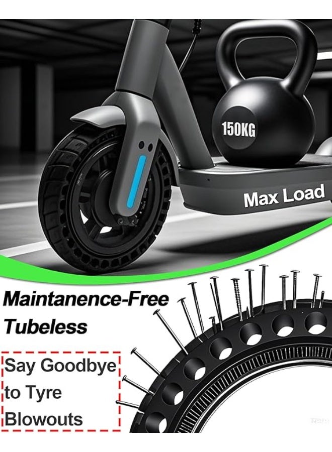 2 Pieces 8 1/2 x 2 Wheel Electric Scooter, 50/75-6.1 Wheels Full Tyres, Compatible with Xiaomi M365 / Mi Pro 2 / Cecotec, and All 8.5 Inch Scooters - Image 2
