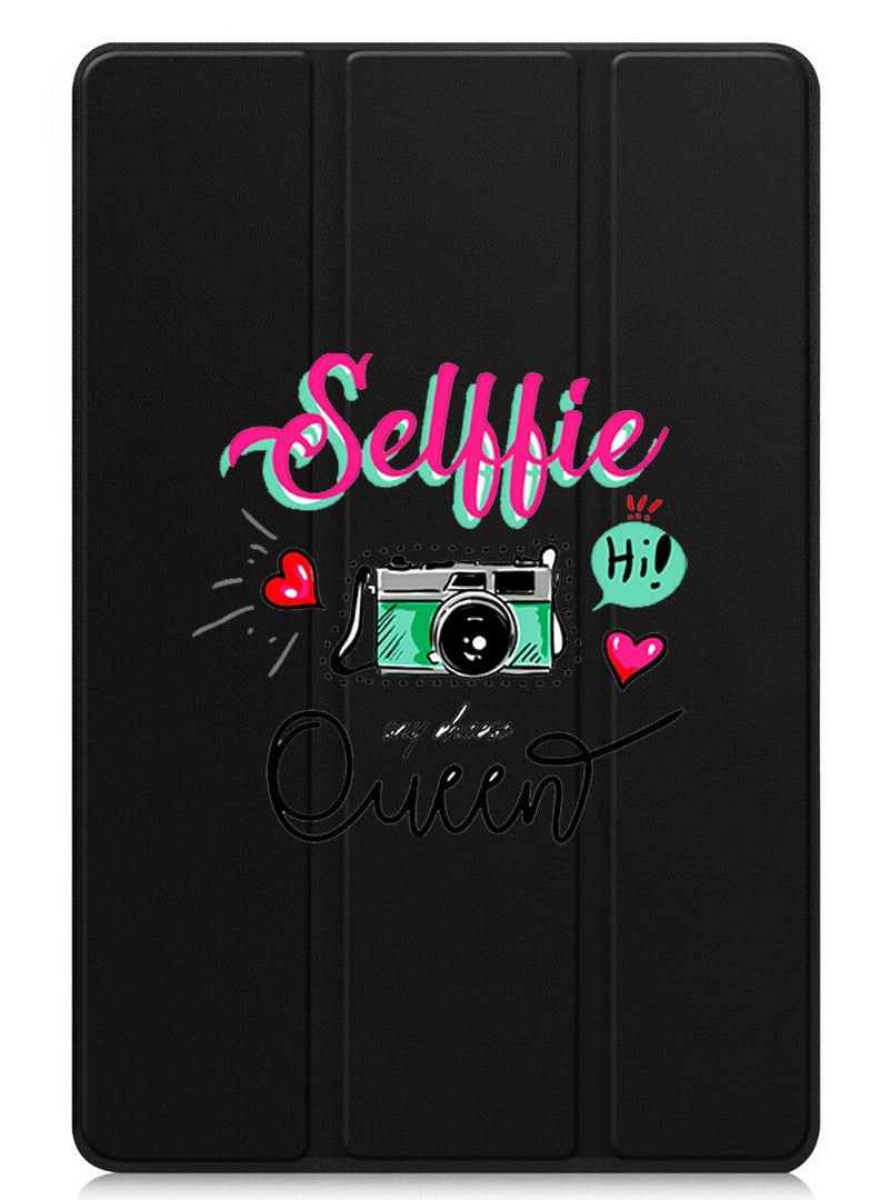 Theodor Protective Flip Case For Apple iPad mini 7th Generation (A17 Pro 2024 / Mini 6 2021 6th Generation) With Trifold Stand Auto Wake Sleep Shockproof Cover Selfie queen - Image 1
