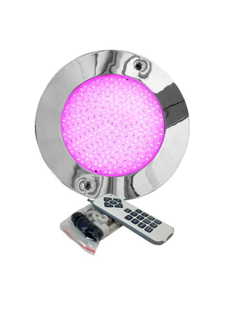 POOL MART PAR 56 RGB LED light AC12V- 25W with remote & 316 SS face plate - Image 3