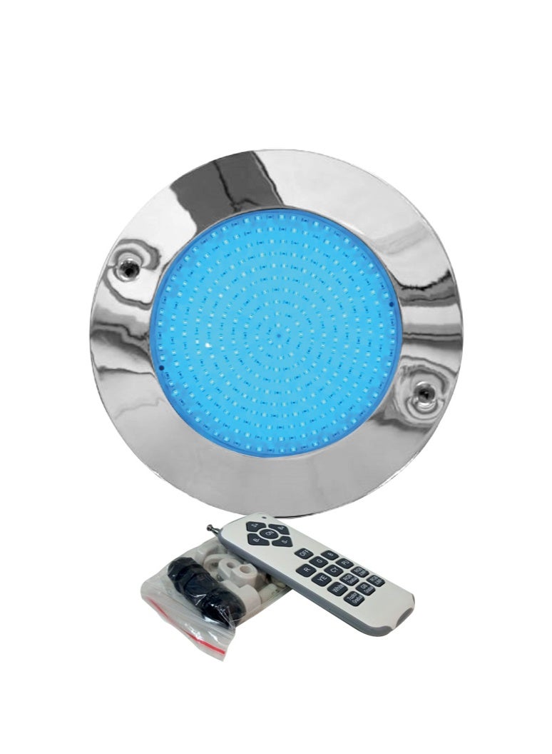 POOL MART PAR 56 RGB LED light AC12V- 25W with remote & 316 SS face plate - Image 2