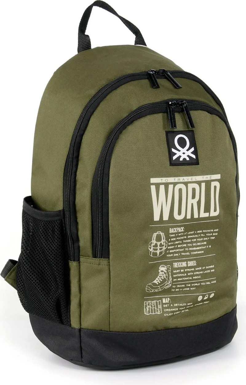UNITED COLORS OF BENETTON . Double Compartment Backpack 03826
