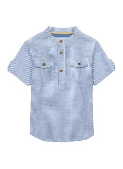 MINOTI Kids Boys  Fine Striped Shirt  - Image 1