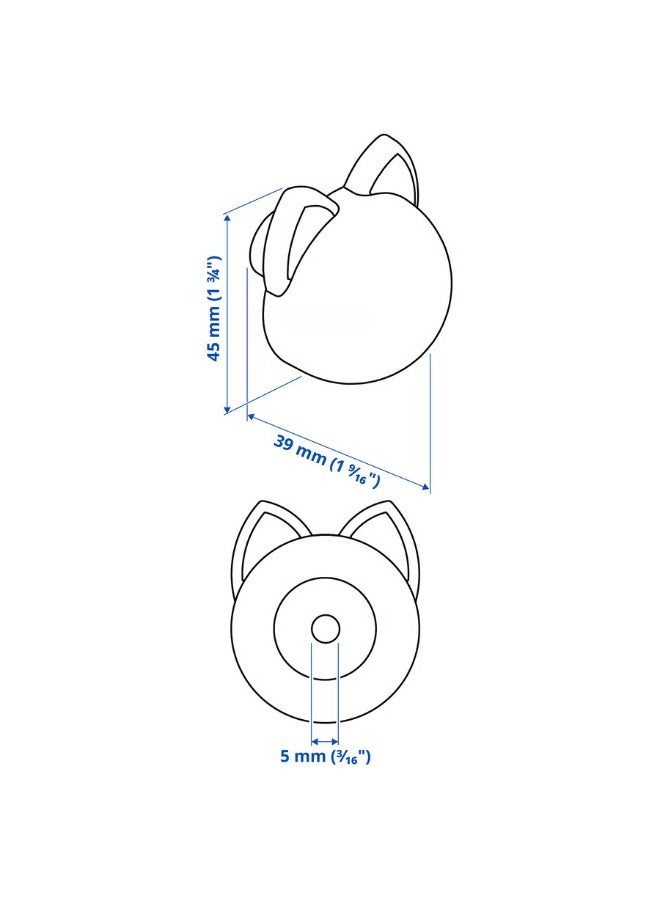 Knob Anthracite Cat 38 mm - Image 3