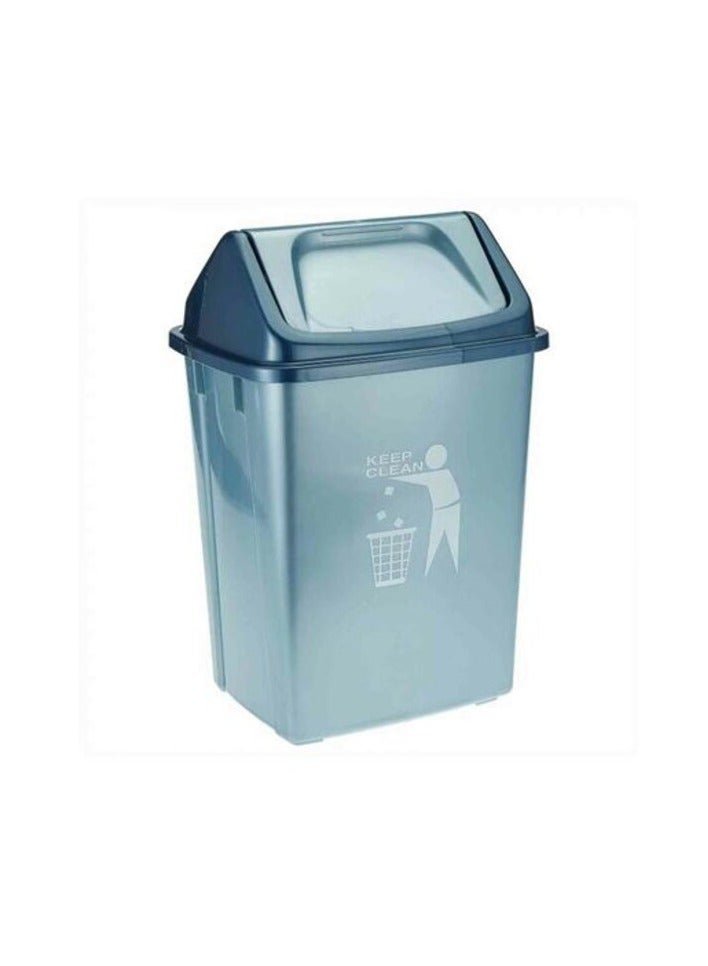 Lion Star Amarilys Waste Bin With Swing Lid Blue 15L