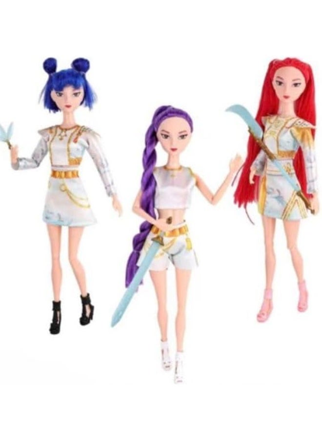 K-Pop Star Collectible Doll Set of 3 - Image 2
