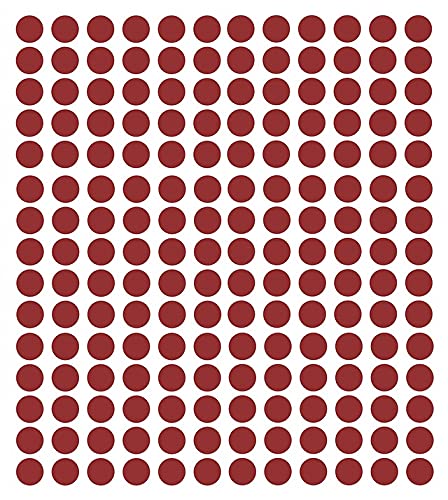 Vama Fashions Plain Maroon Large Round Bindi for Womens Bottu Velet Bindis for Ladies 10MM SizePack of 180 Bindis - Image 1